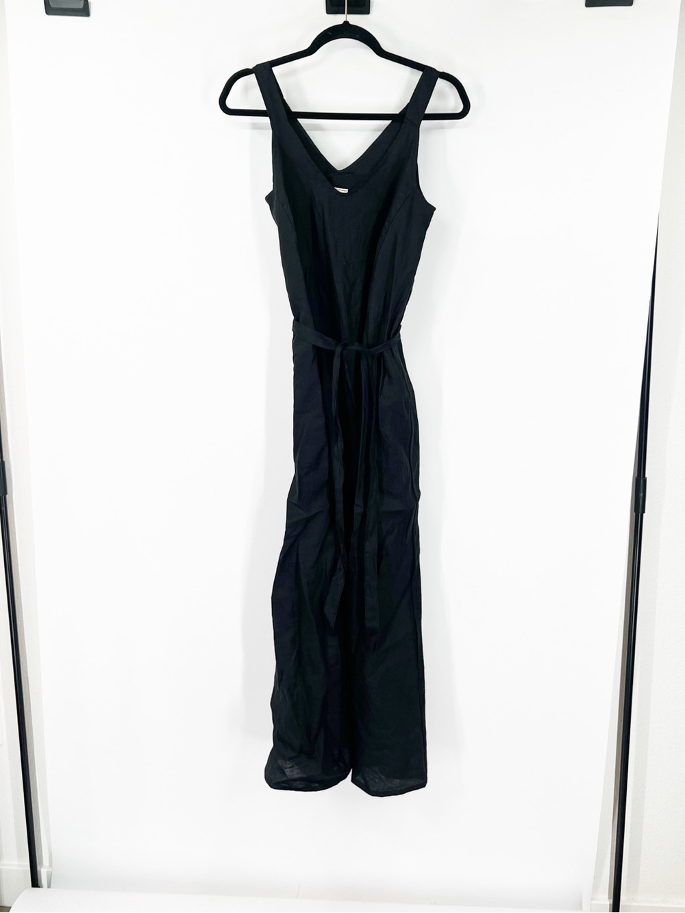 Curator SF Sleeveless Maxi Dress 100% Linen Black